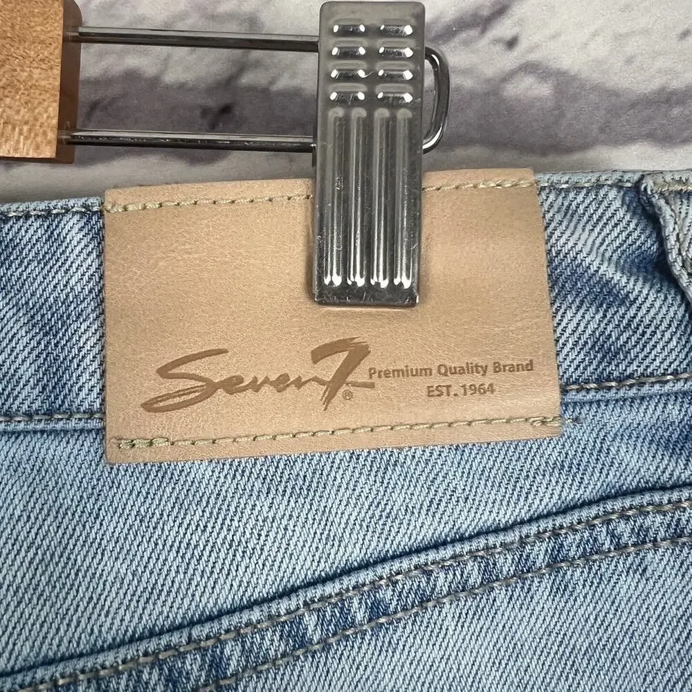 Seven7 Women's 12 Y2K Minimalist Staple‎ Soft Norm Loose Straight Denim Jeans